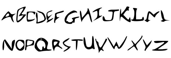 RobertsFont Font LOWERCASE