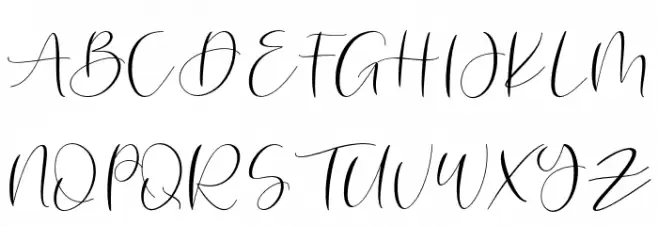 RobertsHumter Schriftart Groß