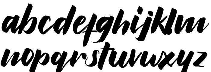 Roberts Font LOWERCASE