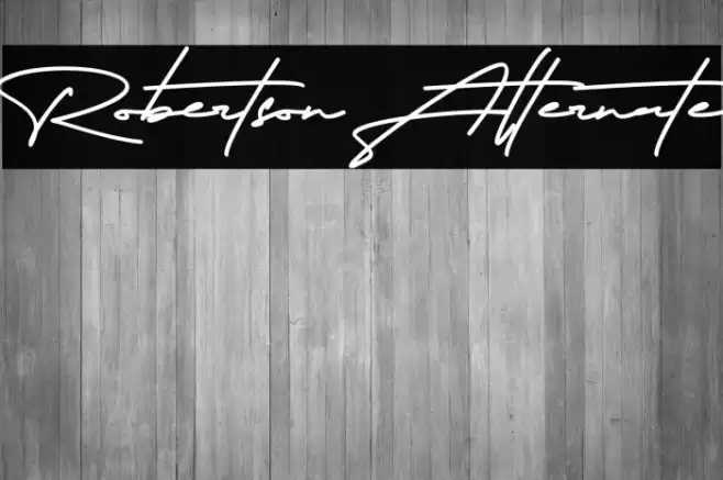 Robertson Alternate Font examples