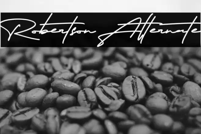 Robertson Alternate Font examples