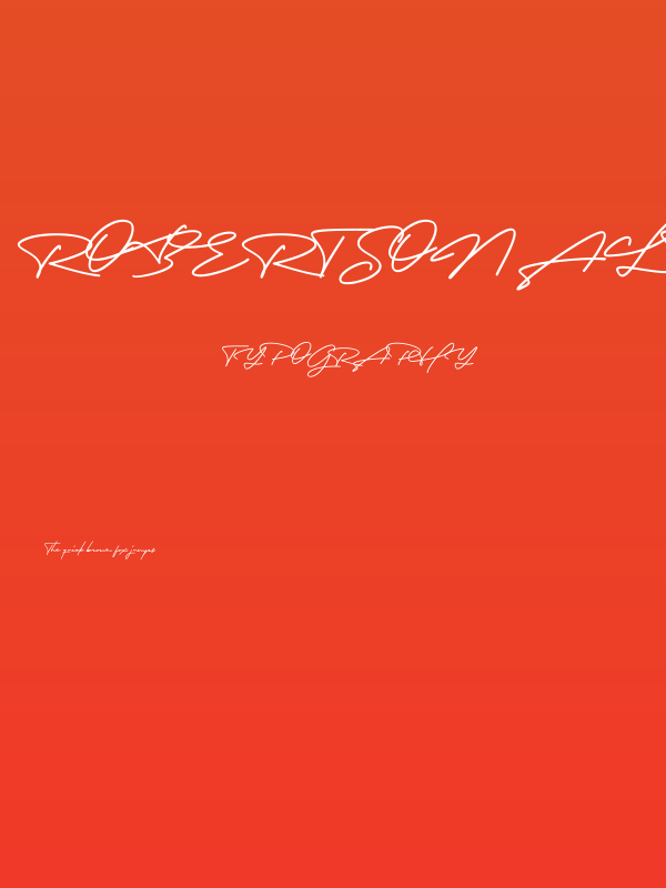 Robertson Alternate Poster