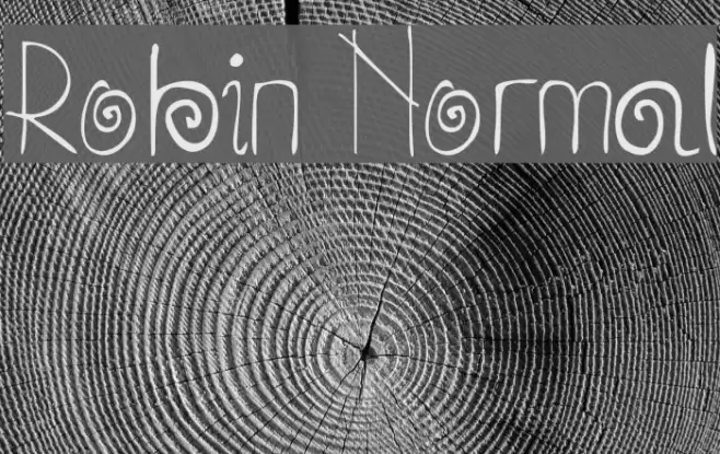 Robin Normal Font examples