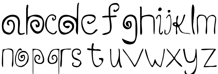 Robin Normal Font LOWERCASE