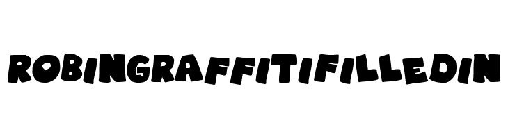 RobinGraffitiFilledin Font