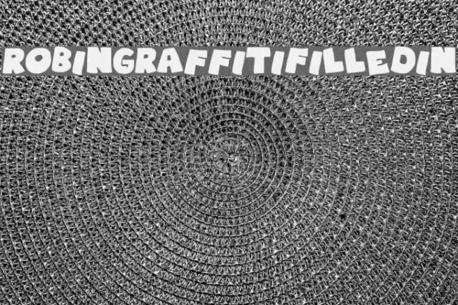 RobinGraffitiFilledin Font examples