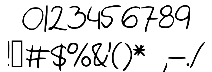 RobinScript Font OTHER CHARS