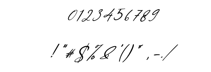 Robinette Italic Font OTHER CHARS