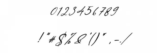 Robinette Italic Font OTHER CHARS