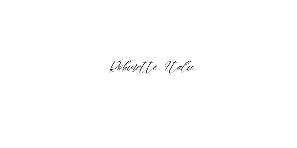Robinette Italic Logo