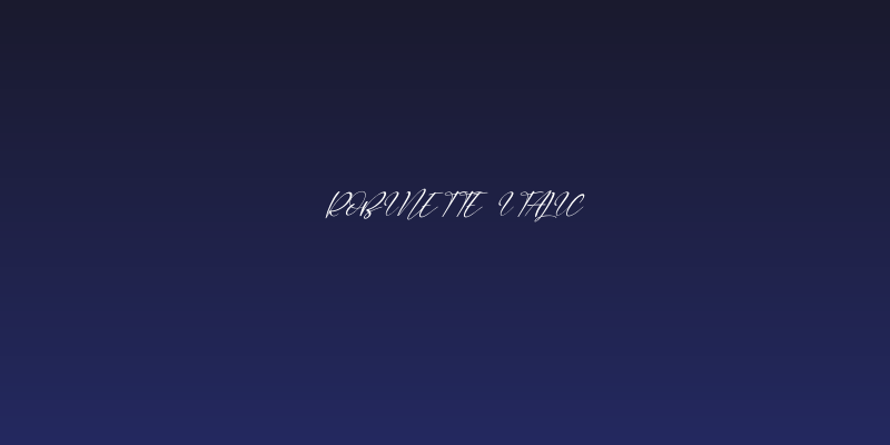 Robinette Italic Social Header