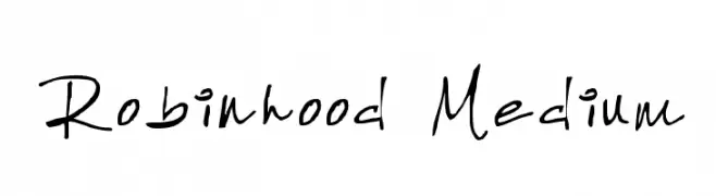 Robinhood Medium  Frei Schriftart Herunterladen