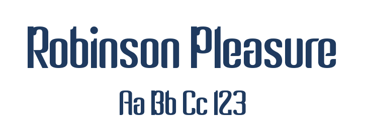 Robinson Pleasure Font Preview