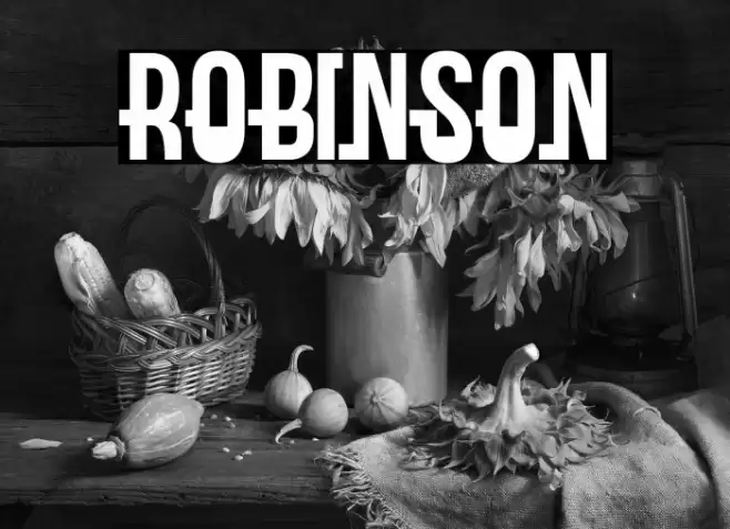 Robinson Font examples