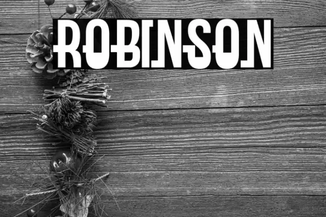 Robinson Font examples