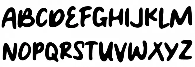 Robintos Schriftart Groß