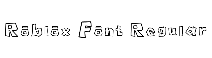 Roblox Font Regular  baixar fontes gratis