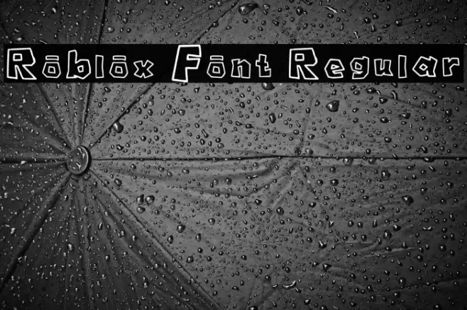 Roblox Font Regular Font examples
