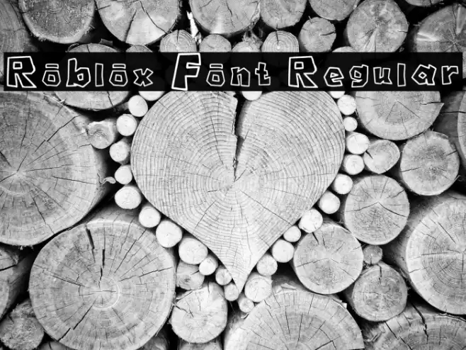 Roblox Font Regular Font examples