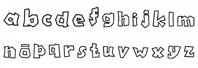 Roblox Font Regular 字体 小写