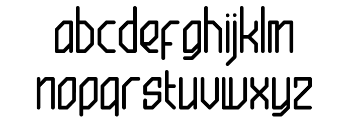 Robo Briant Font LOWERCASE
