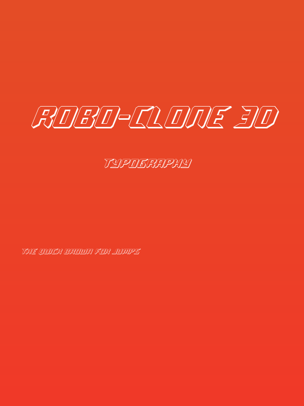 Robo-Clone 3D Poster