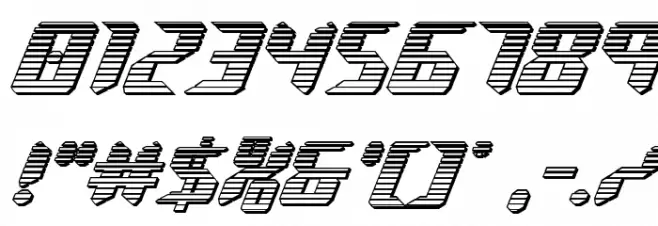 Robo-Clone Chrome Font OTHER CHARS