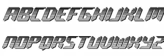 Robo-Clone Chrome Font LOWERCASE