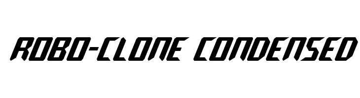 Robo-Clone Condensed  baixar fontes gratis