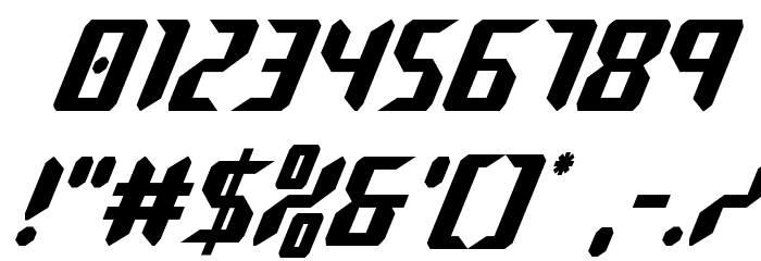 Robo-Clone Condensed Font OTHER CHARS