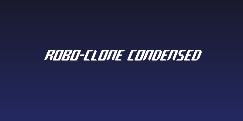 Robo-Clone Condensed Social Header