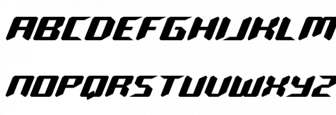 Robo-Clone Expanded Schriftart Kleinbuchstaben