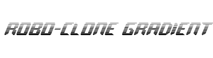 Robo-Clone Gradient  フリーフォントのダウンロード