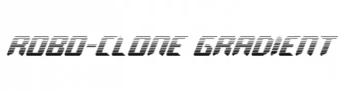 Robo-Clone Gradient  Fuentes Gratis Descargar
