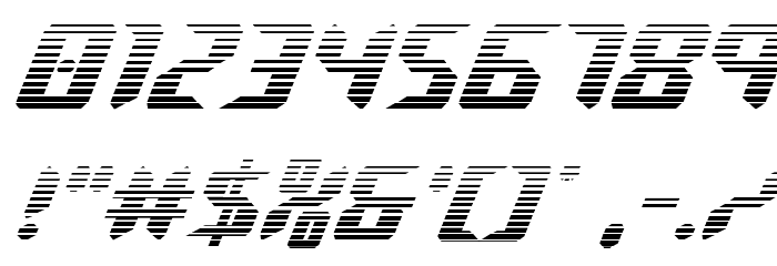 Robo-Clone Gradient Font OTHER CHARS