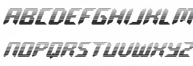 Robo-Clone Gradient Шрифта ВЕРХНИЙ