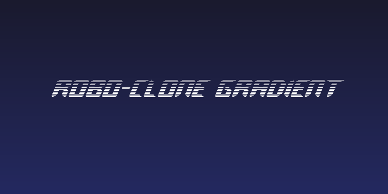 Robo-Clone Gradient Social Header