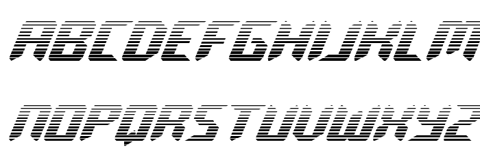 Robo-Clone Gradient Font LOWERCASE