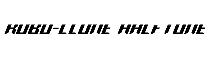 Robo-Clone Halftone  免费字体下载