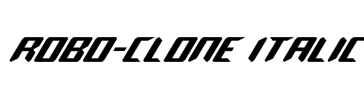 Robo-Clone Italic  baixar fontes gratis