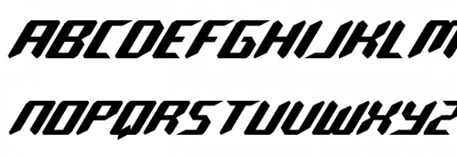 Robo-Clone Italic خط أحرف كبيرة