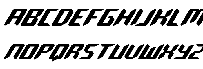 Robo-Clone Italic Font LOWERCASE