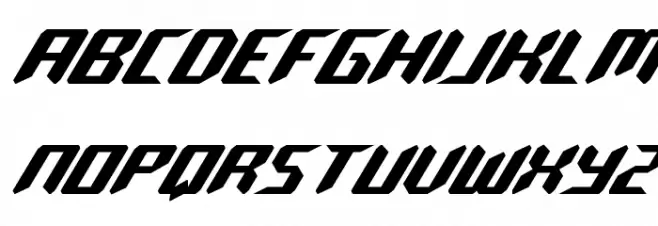 Robo-Clone Italic Font LOWERCASE