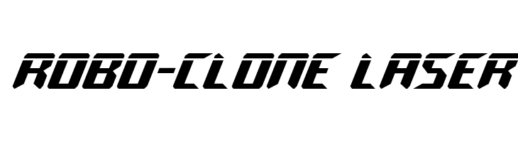 Robo-Clone Laser  font caratteri gratis