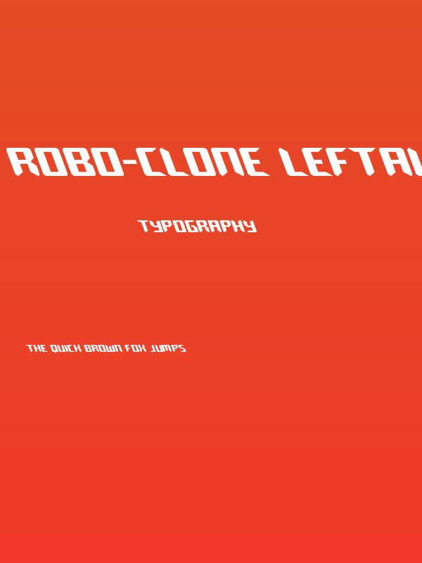 Robo-Clone Leftalic Poster