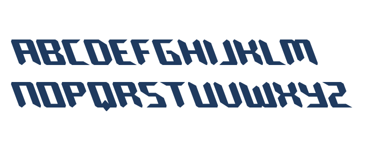 Robo-Clone Leftalic Lowercase