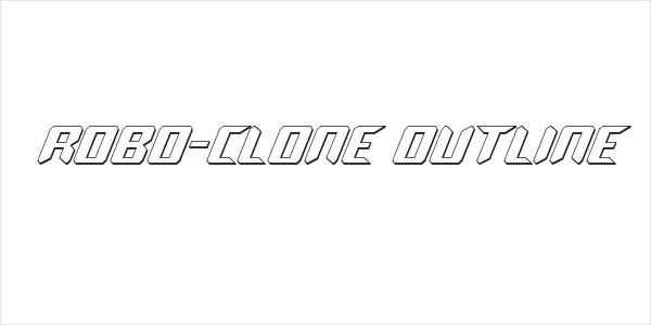 Robo-Clone Outline Logo
