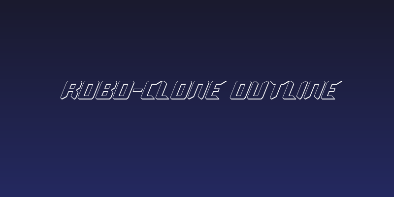 Robo-Clone Outline Social Header