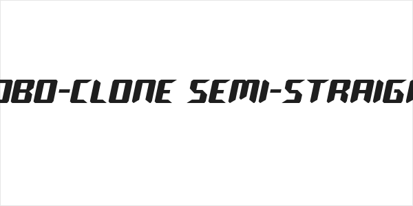 Robo-Clone Semi-Straight Logo