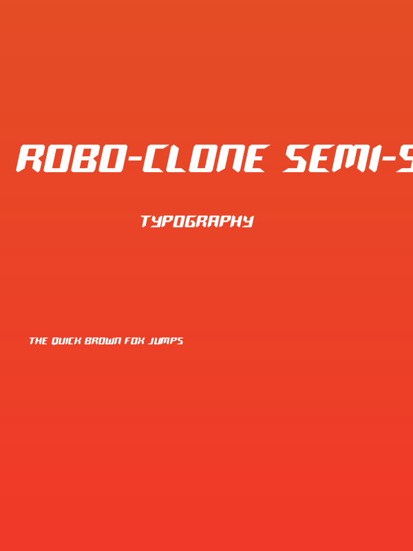Robo-Clone Semi-Straight Poster